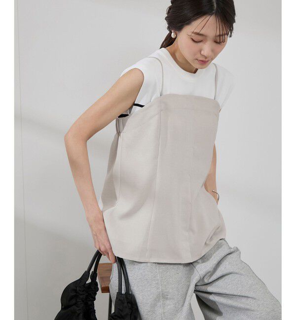 Rope&rsquo;Picnic「【吸水速乾・防シワ】エフォートレスリラックスビスチェ」|キャミソール|