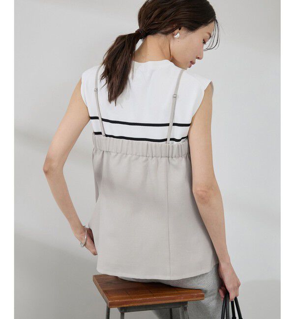 Rope&rsquo;Picnic「【吸水速乾・防シワ】エフォートレスリラックスビスチェ」|キャミソール|