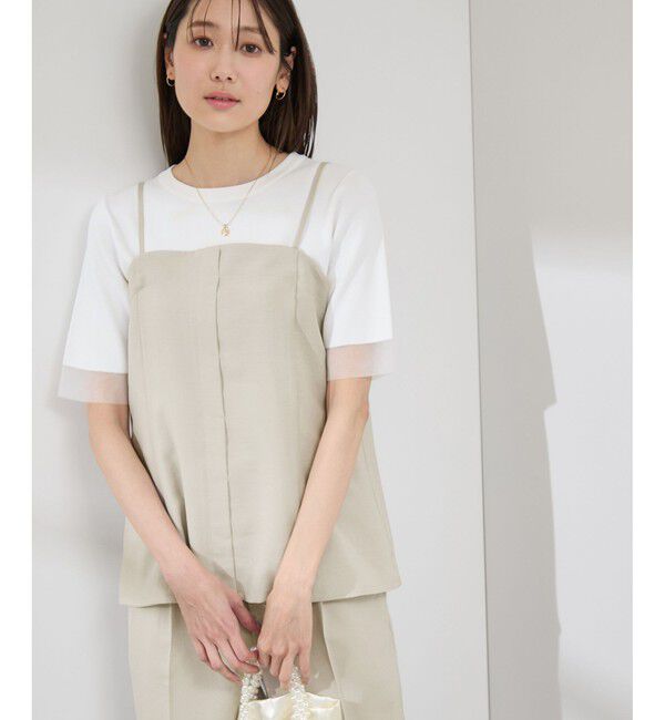 Rope&rsquo;Picnic「【吸水速乾・防シワ】エフォートレスリラックスビスチェ」|キャミソール|