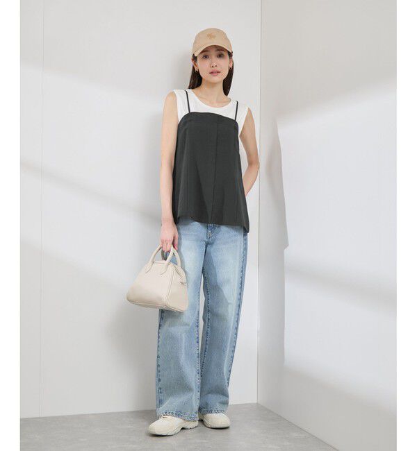 Rope&rsquo;Picnic「【吸水速乾・防シワ】エフォートレスリラックスビスチェ」|キャミソール|