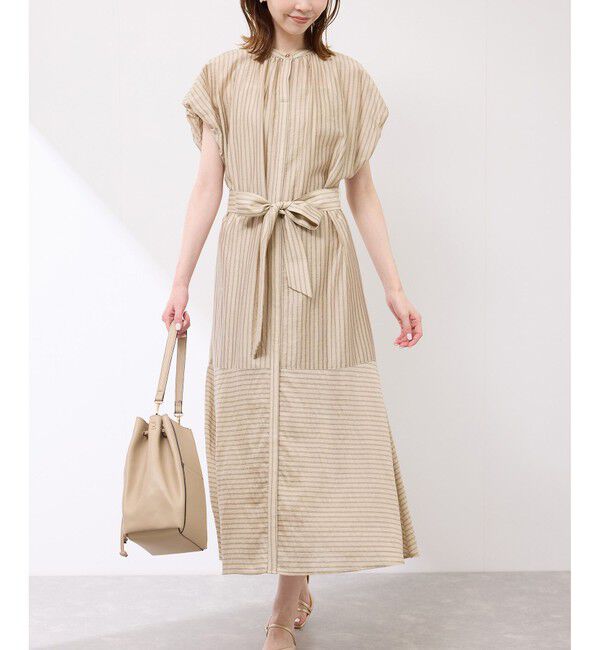 Rope&rsquo;Picnic「emurシアードビーストライプシャツワンピ」|ワンピース|