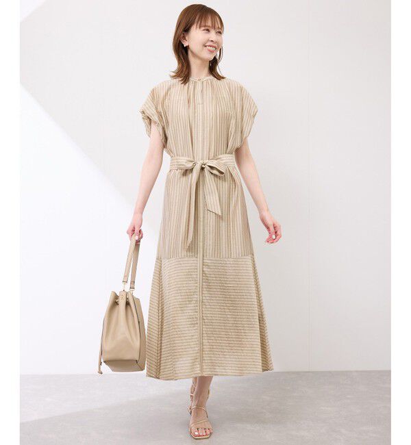 Rope&rsquo;Picnic「emurシアードビーストライプシャツワンピ」|ワンピース|