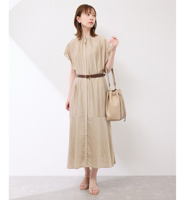 Rope&rsquo;Picnic「emurシアードビーストライプシャツワンピ」|ワンピース|