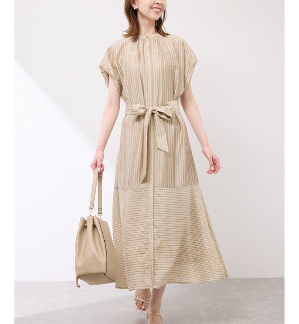 Rope&rsquo;Picnic「emurシアードビーストライプシャツワンピ」|ワンピース|