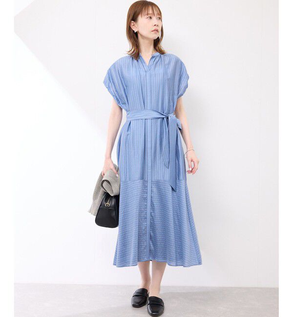 Rope&rsquo;Picnic「emurシアードビーストライプシャツワンピ」|ワンピース|