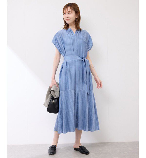 Rope&rsquo;Picnic「emurシアードビーストライプシャツワンピ」|ワンピース|