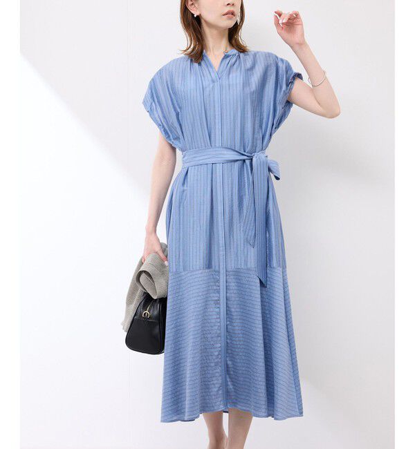 Rope&rsquo;Picnic「emurシアードビーストライプシャツワンピ」|ワンピース|