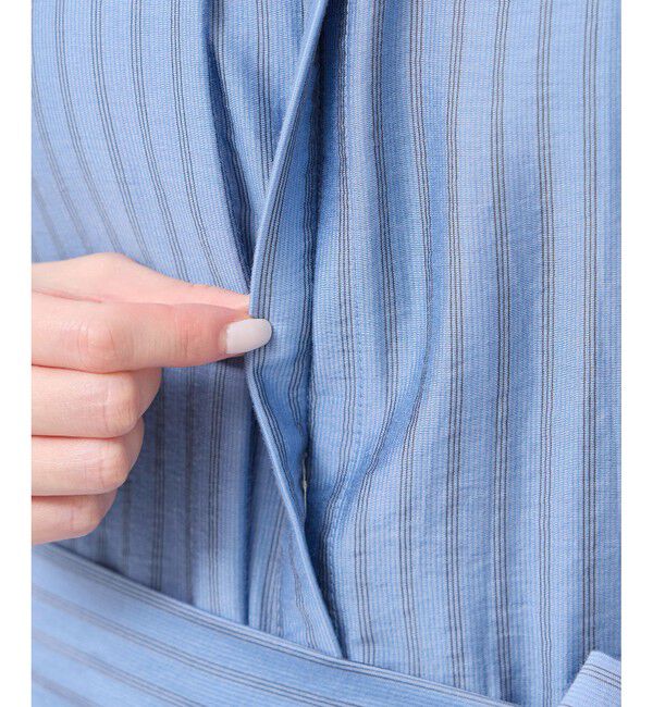 Rope&rsquo;Picnic「emurシアードビーストライプシャツワンピ」|ワンピース|