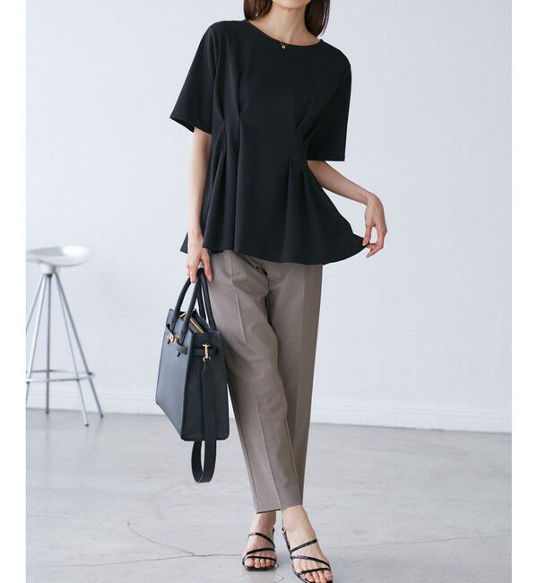 ROPE PICNIC PASSAGE「【WEB限定】 ベルトデザインスクエアトートバッグ/通勤対応」|トートバッグ|