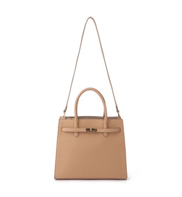 ROPE PICNIC PASSAGE「【WEB限定】 ベルトデザインスクエアトートバッグ/通勤対応」|トートバッグ|