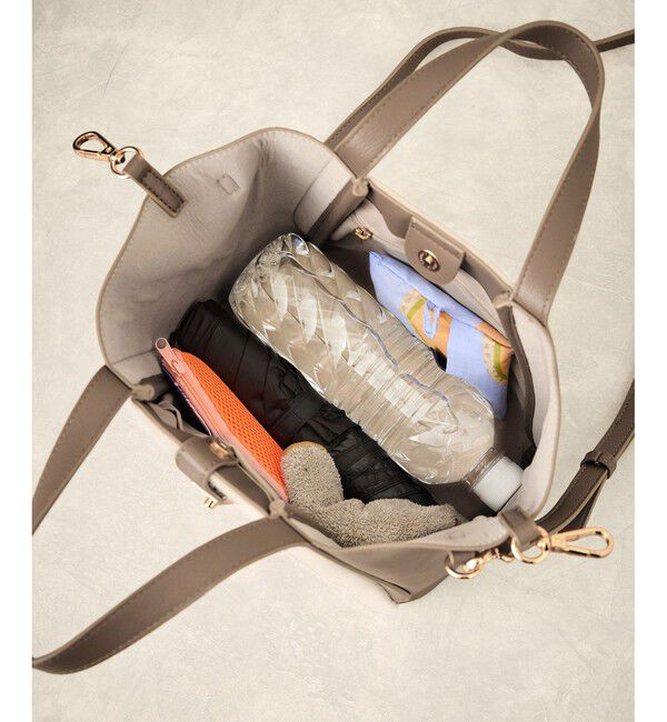 ROPE PICNIC PASSAGE「me fit BAG ホースヘア調コンビスクエアフォルムバッグ/2WAY」|トートバッグ|