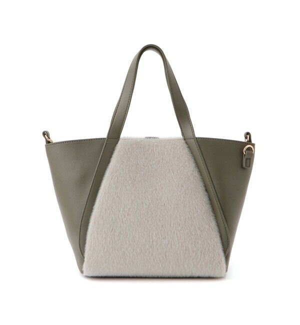 ROPE PICNIC PASSAGE「me fit BAG ホースヘア調コンビスクエアフォルムバッグ/2WAY」|トートバッグ|