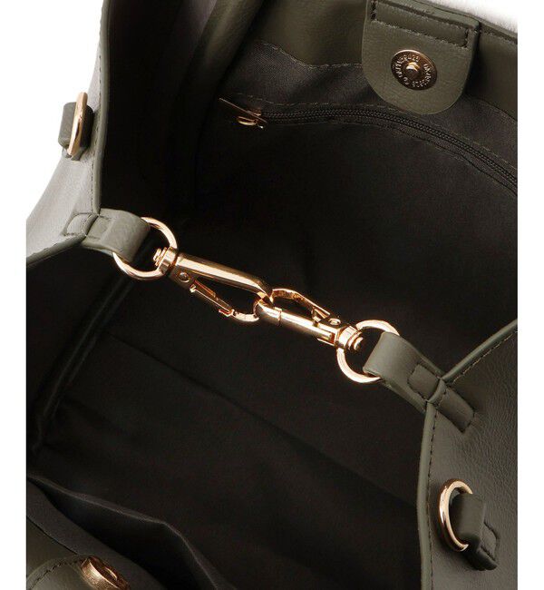 ROPE PICNIC PASSAGE「me fit BAG ホースヘア調コンビスクエアフォルムバッグ/2WAY」|トートバッグ|