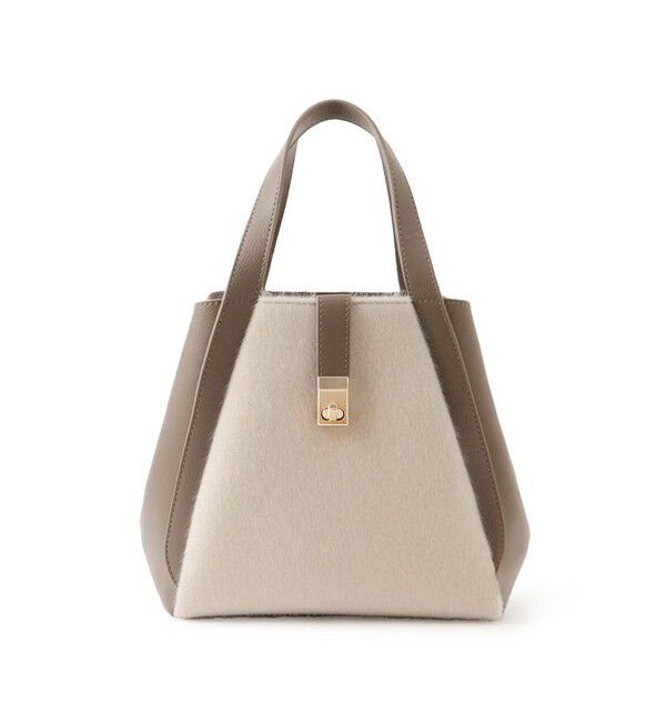 ROPE PICNIC PASSAGE「me fit BAG ホースヘア調コンビスクエアフォルムバッグ/2WAY」|トートバッグ|