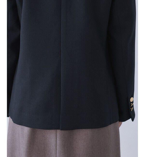 Rope&rsquo;Picnic「【低身長・小柄さんサイズ】レディハンサムシリーズ ウールライク金ボタンジャケット(総裏地)」|テーラードジャケット|