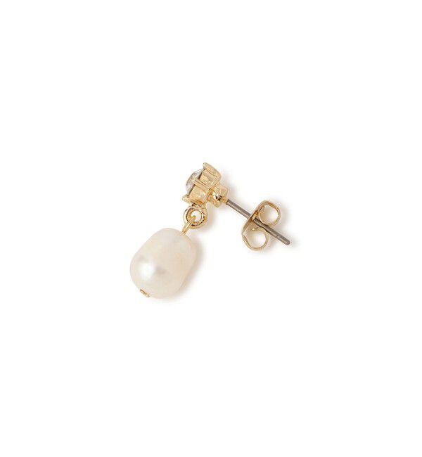 ROPE PICNIC PASSAGE「淡水パール&times;ガラスピアス」|ピアス|