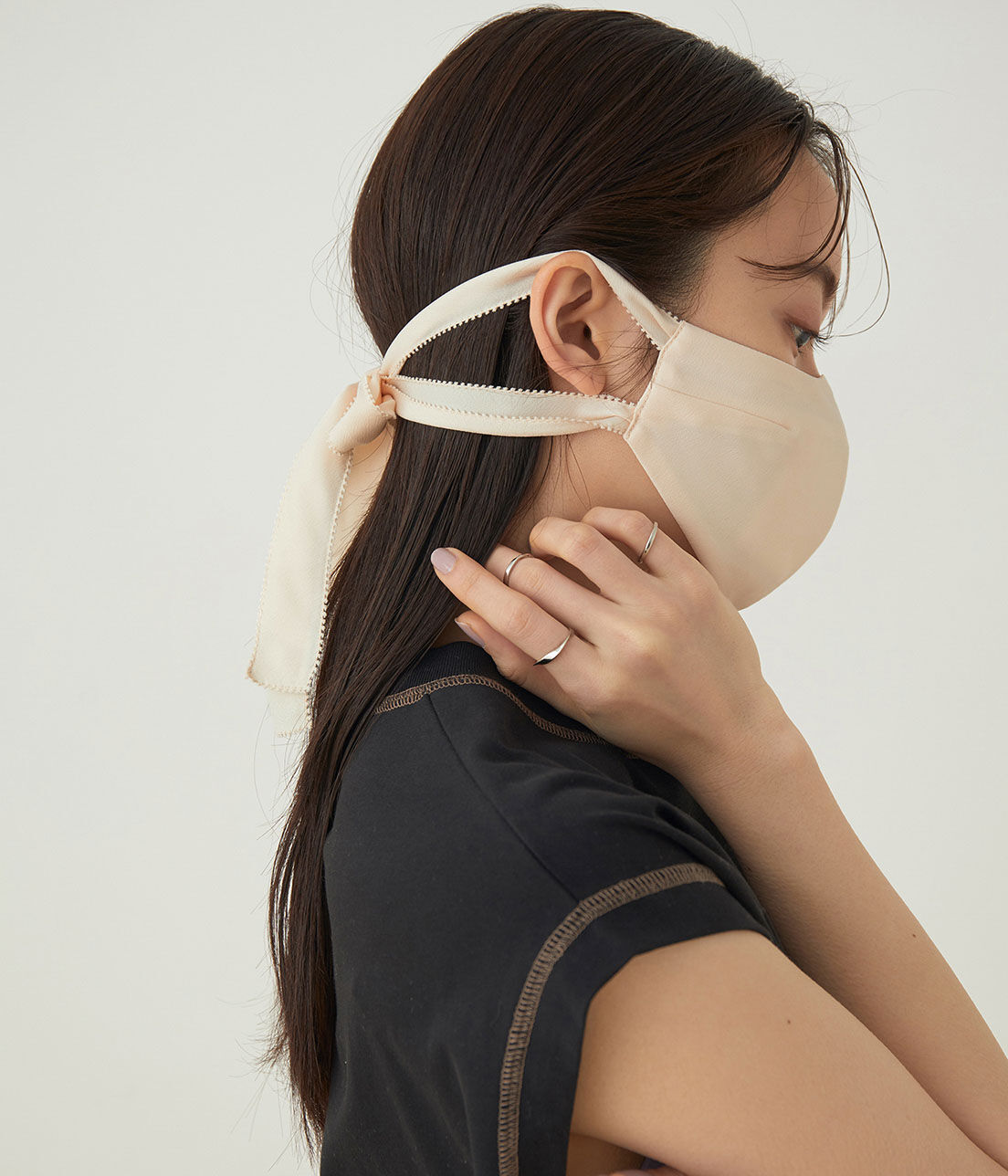 ADAM ET ROPE'「【トロワズィエムチャコ】リボンマスク」|その他|