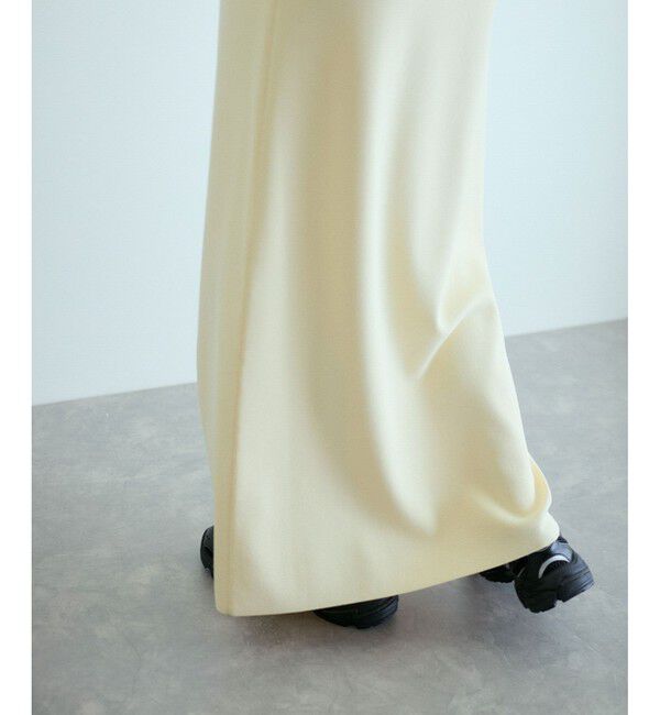 ADAM ET ROPE'「【洗える】ボタンニットポロワンピース」|ワンピース|