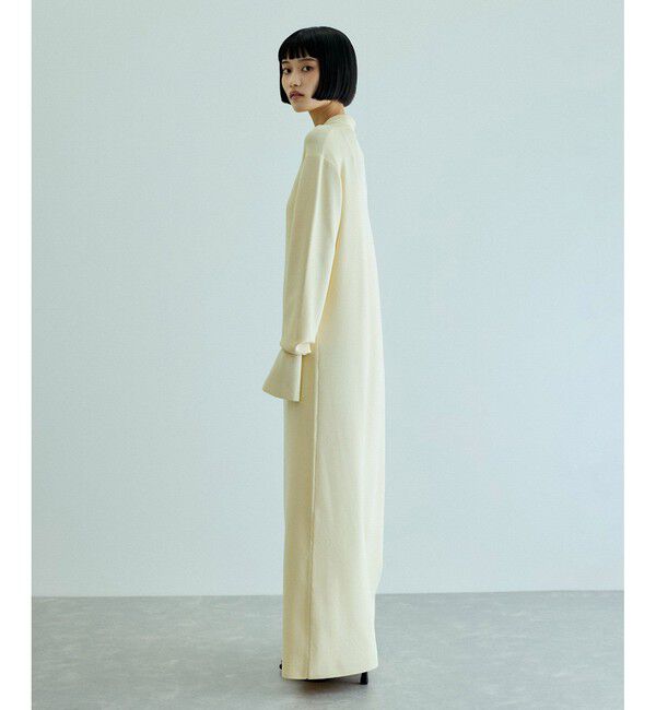 ADAM ET ROPE'「【洗える】ボタンニットポロワンピース」|ワンピース|