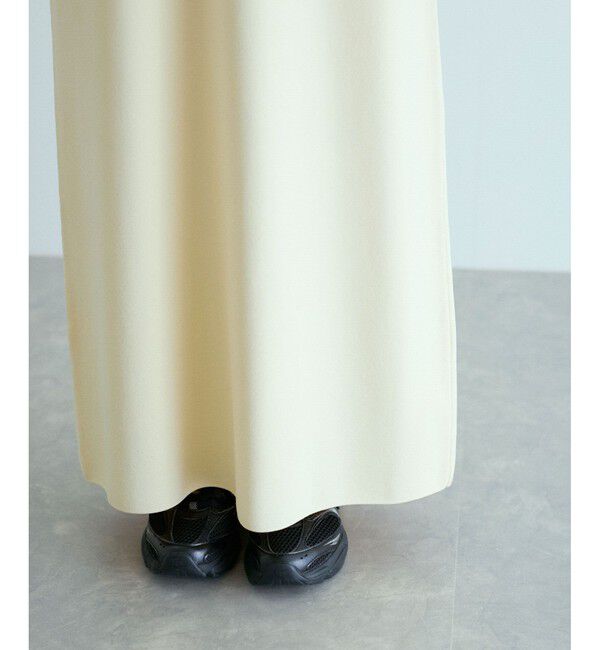 ADAM ET ROPE'「【洗える】ボタンニットポロワンピース」|ワンピース|