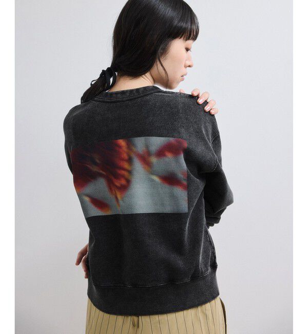 ADAM ET ROPE'「【WEB限定】RECORDS スウェット」|スウェット・ジャージ|ブラック(01)