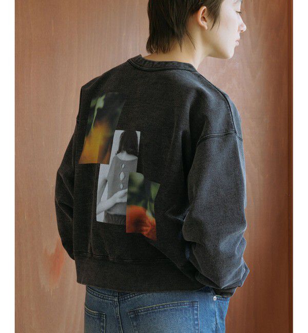 ADAM ET ROPE'「【WEB限定】RECORDS スウェット」|スウェット・ジャージ|ブラック系(02)