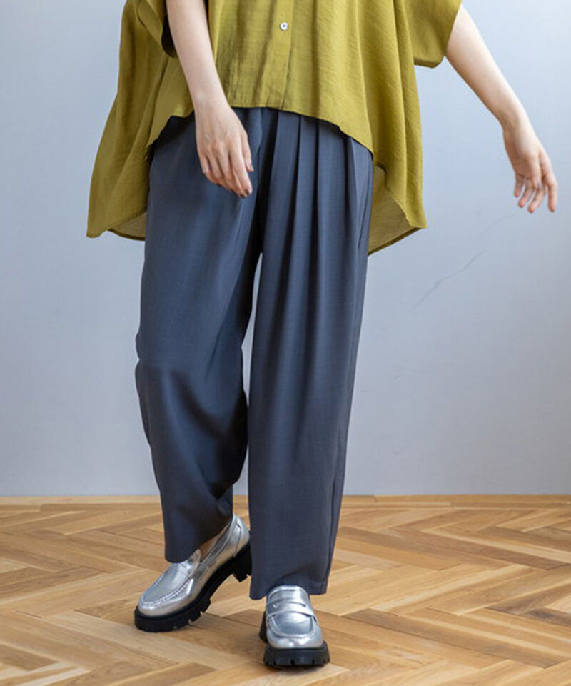  「アシンメトリータックパンツ」|その他|GRAY