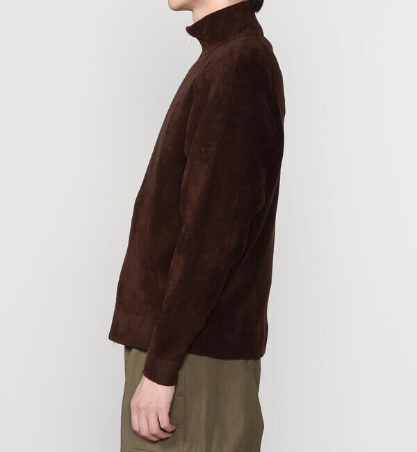 GYMPHLEX「Gymphlex | コットンベロア スタンドカラージップジャケット MEN」|ニット・セーター|