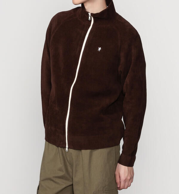 GYMPHLEX「Gymphlex | コットンベロア スタンドカラージップジャケット MEN」|ニット・セーター|