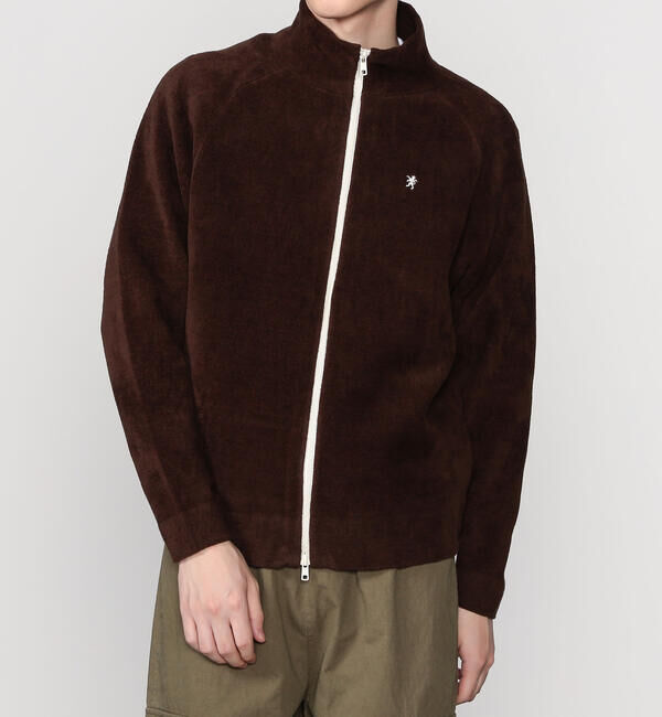 GYMPHLEX「Gymphlex | コットンベロア スタンドカラージップジャケット MEN」|ニット・セーター|