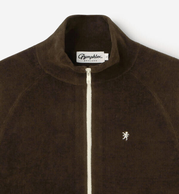 GYMPHLEX「Gymphlex | コットンベロア スタンドカラージップジャケット MEN」|ニット・セーター|