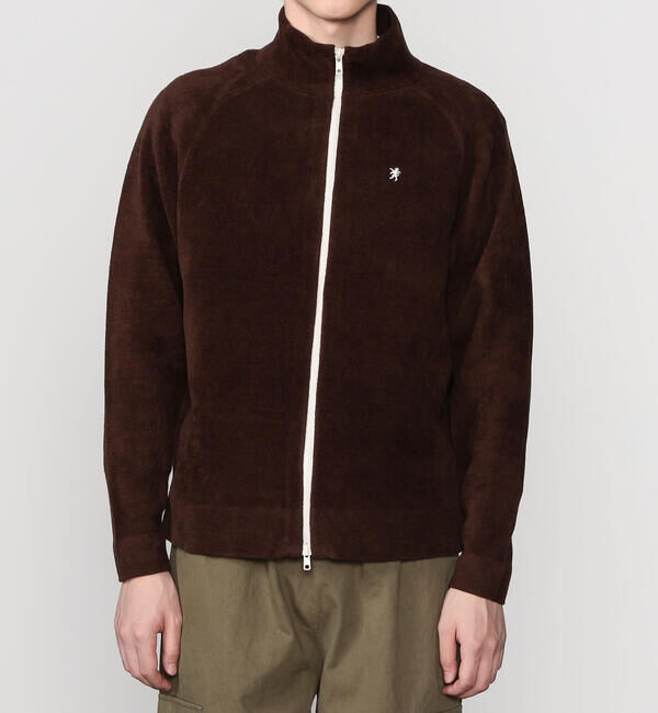 GYMPHLEX「Gymphlex | コットンベロア スタンドカラージップジャケット MEN」|ニット・セーター|