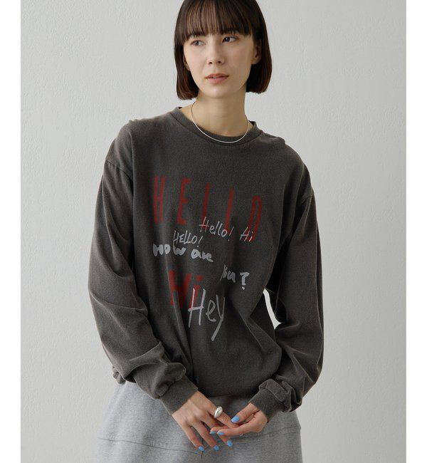  「ロゴロングスリーブTシャツ」|Tシャツ・カットソー|