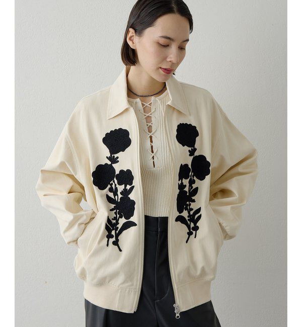  「コード刺繍ブルゾン」|ブルゾン・スタジャン|