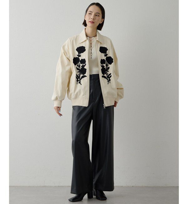  「コード刺繍ブルゾン」|ブルゾン・スタジャン|