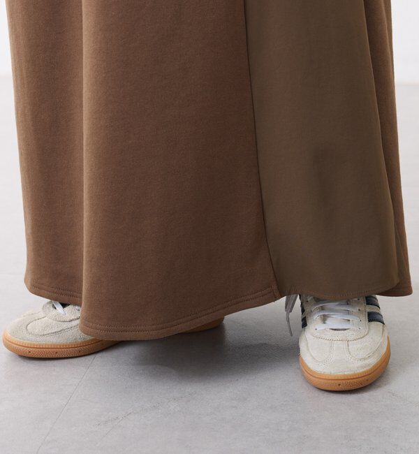  「異素材ドッキングハーフジップワンピース」|ワンピース|