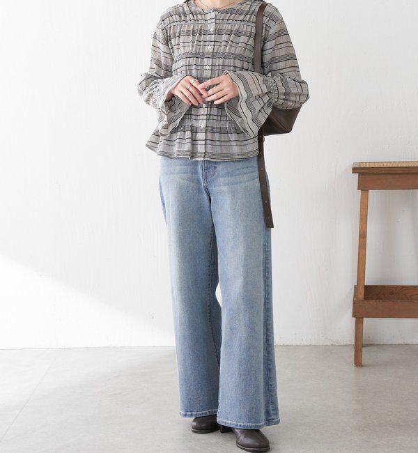  「ワッシャー切替ブラウス」|シャツ・ブラウス|