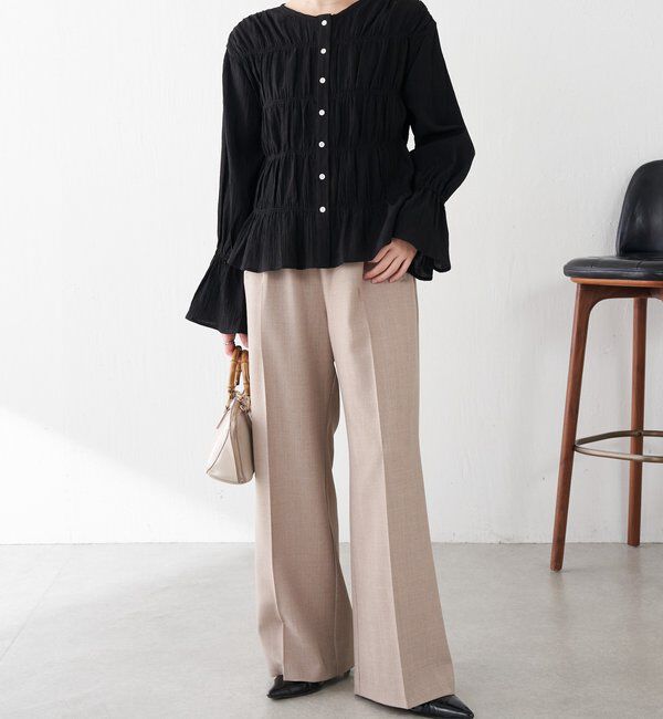  「ワッシャー切替ブラウス」|シャツ・ブラウス|