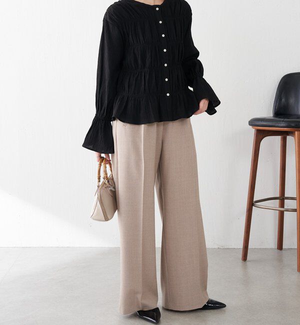  「ワッシャー切替ブラウス」|シャツ・ブラウス|