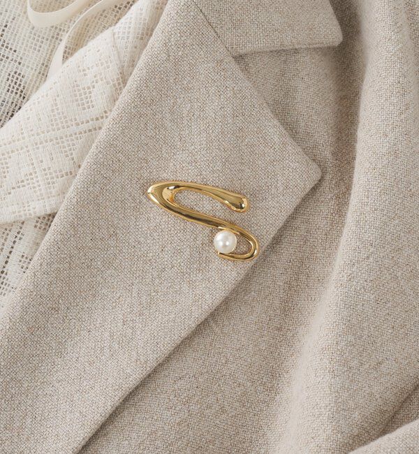  「【PAPILLONNER/パピヨネ】パールニュアンスブローチ」|リング|