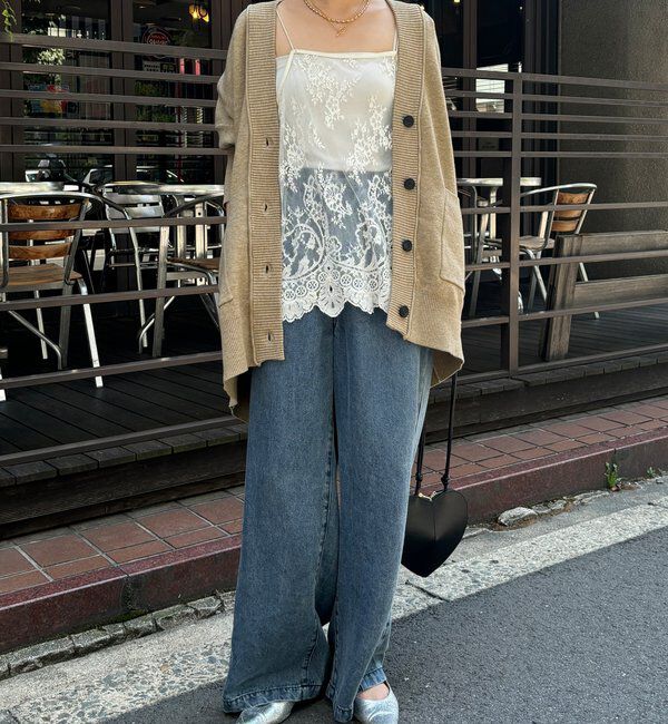  「マシーンウォッシャブルニットカーディガン」|カーディガン|