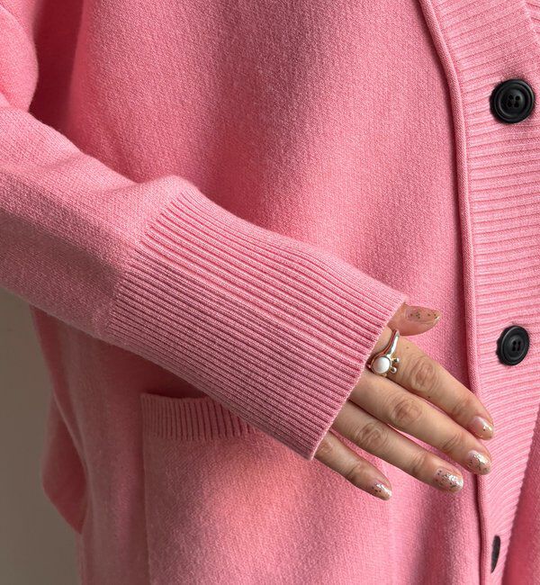  「マシーンウォッシャブルニットカーディガン」|カーディガン|