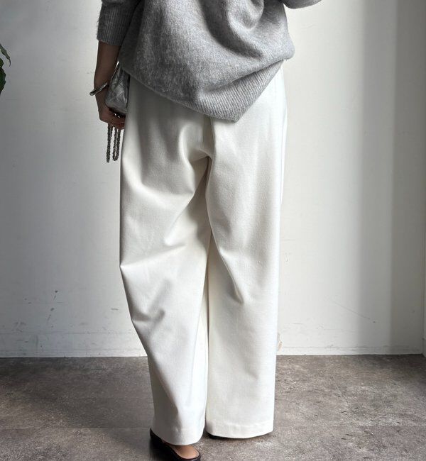  「ウォームタックワイドパンツ」|チノ|