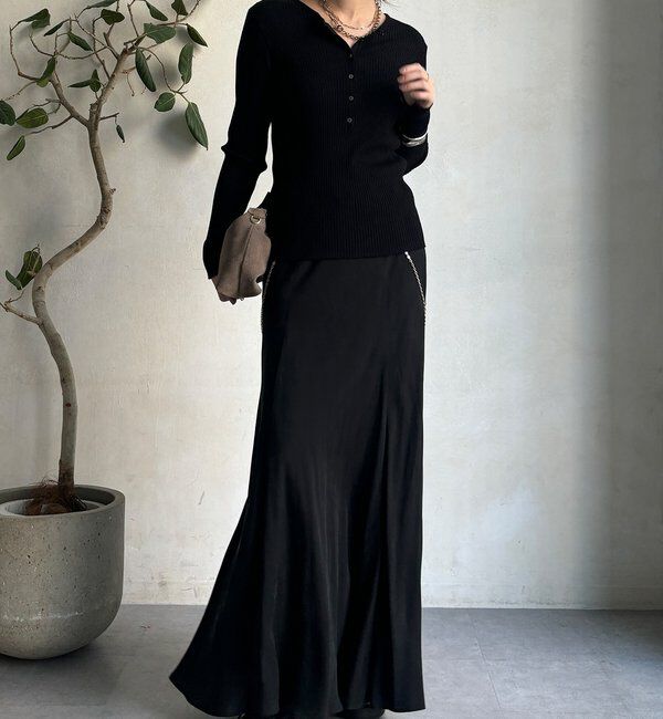  「ヘンリーネックリブニット」|ニット・セーター|