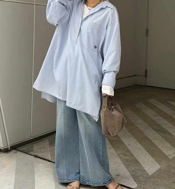  「DD刺繍チュニックシャツ」|シャツ・ブラウス|