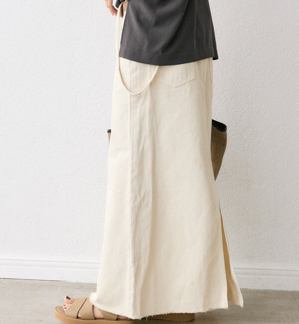  「【MONN.:.(モン)】LOOSE DENIM SKIRT」|スカート|