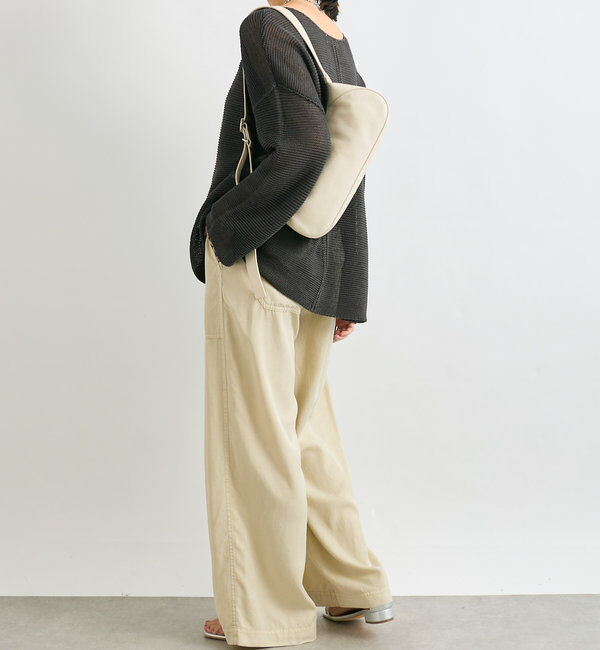  「【セットアップ可能】ガーメントダイワイドパンツ」|チノ|