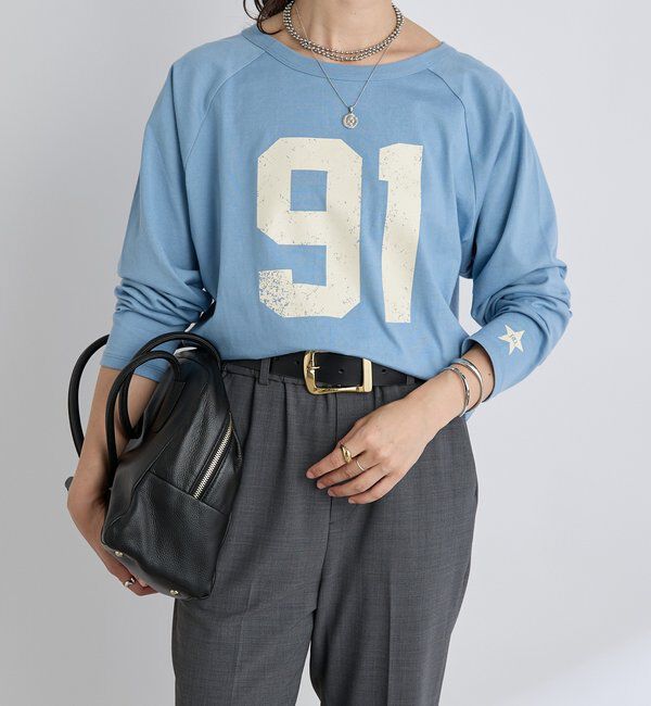  「【ロゴがキャッチー】Ninety-One ロンTee」|Tシャツ・カットソー|