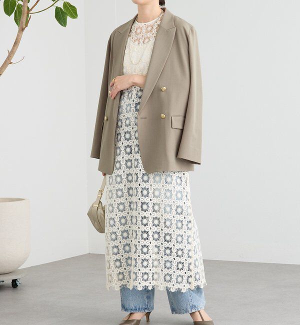  「予約【着映え】レイヤードレースワンピース」|ワンピース|