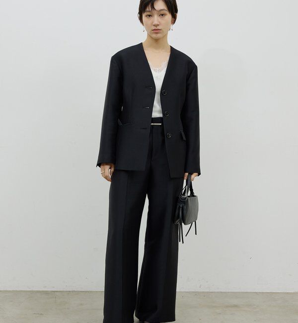  「【セットアップ対応】シルキーダブルクロスパンツ」|チノ|